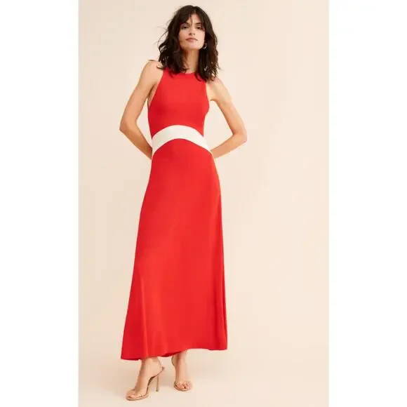 Solid & Striped Jonati Dress Red Size Small - Picture 2 of 9